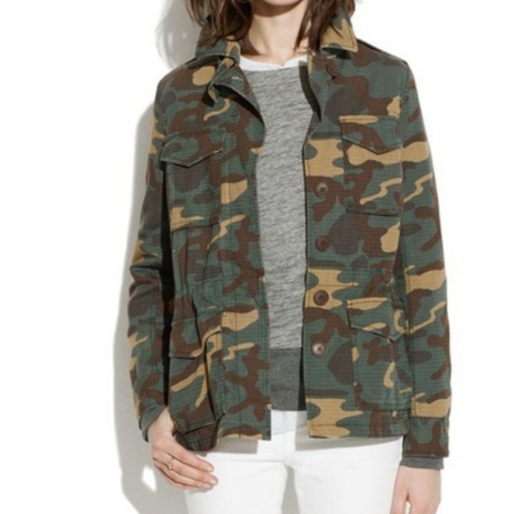Madewell Outbound Field Camo Jacket Dyed Camo Size XS